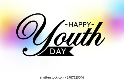 International Youth day is observed every year on August 12. The purpose of the day is to draw attention to a given set of cultural and legal issues surrounding youth. Vector illustration