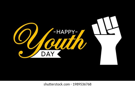 International Youth day is observed every year on August 12. The purpose of the day is to draw attention to a given set of cultural and legal issues surrounding youth. Vector illustration