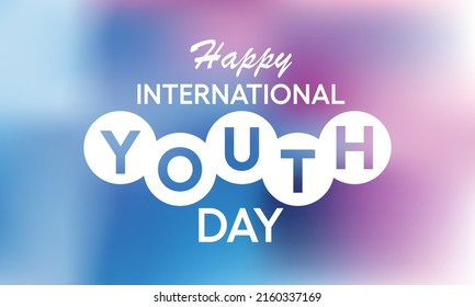 International Youth day is observed every year on August 12. The purpose of the day is to draw attention to a given set of cultural and legal issues surrounding youth. Vector illustration