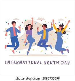 Ilustración del Día Internacional de la Juventud