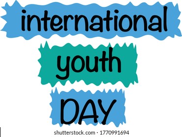 International Youth Day Quotes - SVG Cut Files - Illustration Easy edit