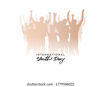 international youth day -vector illustration  - Shutterstock ID 1779586022