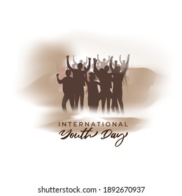 international youth day -vector illustration 