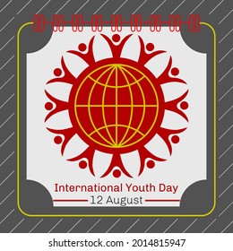 International Youth Day - vector illustration and design
