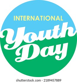 international youth day vector illustration