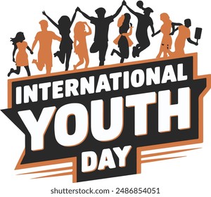 International Youth Day vector illustration art