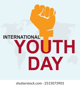 logotipo vetorial do dia internacional da juventude