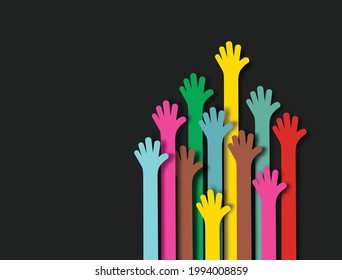 International Youth day,12 August, Line Art Drawn Vector illustration.