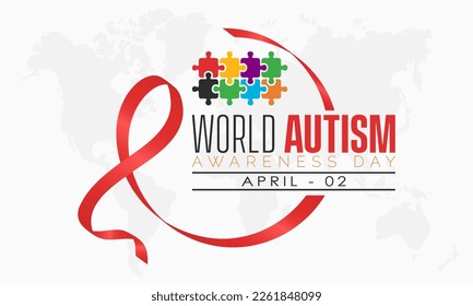 internationally recognized Annual awareness concept of World Autism Awareness Day. Health concept of April 02