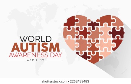 international anerkanntes jährliches Bewusstseinskonzept des Welt-Autismus-Bewusstseins-Tages. Gesundheitskonzept von April 2002