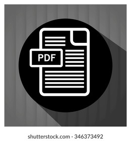 Interner download round icon design, vector illustration graphic