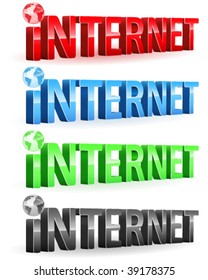 internet - 3d, icon