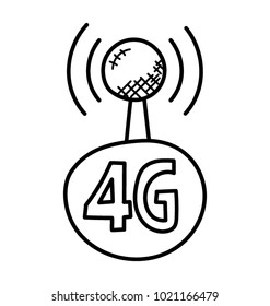 
Internet 4G signals, connectivity strength
