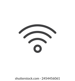 Internet Access Icon Set. Wifi Wave Vector Symbol.