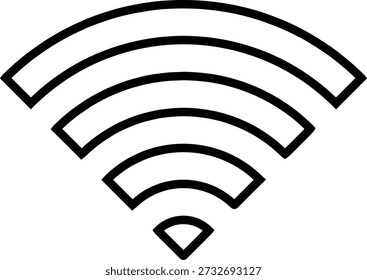 Symbolsatz für Internetzugriff. Wifi Wave Vektorsymbol.