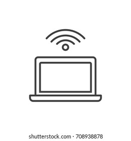 Internet Access Line Icon.