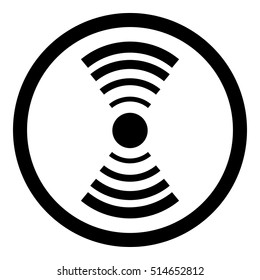 Internet access point is good signal. Router or switch network wireless signal. Vector illustration