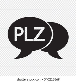 internet acronym chat bubble illustration