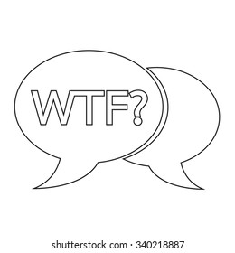 internet acronym chat bubble illustration