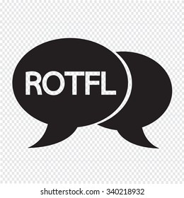 internet acronym chat bubble illustration
