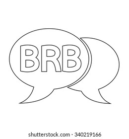 internet acronym chat bubble illustration