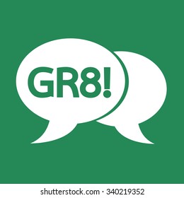 internet acronym chat bubble illustration