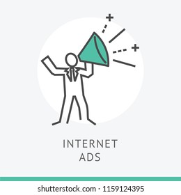 Internet Advertising vector