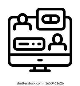 Vektorillustration des Internet Aid-Symbols. Leitbild der Internet-Hilfe Illustration des isolierten Stumpfsymboles