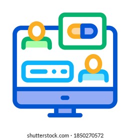 Internet Aid Symbol Vektor. Leitbild der Internet-Hilfe Illustration des isolierten Stumpfsymboles