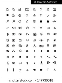 internet, application, Media player icon Collection