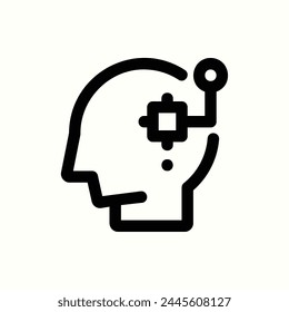 internet, artificial intelligence icon, isolated icon in light background, perfect for website, blog, logo, graphic design, social media, UI, mobile app