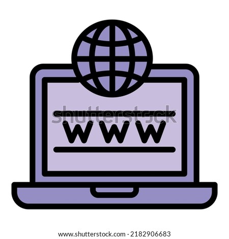 Internet bank icon outline vector. Payment money. App cash