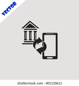Internet banking icon.