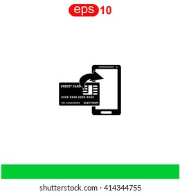 Internet banking icon.