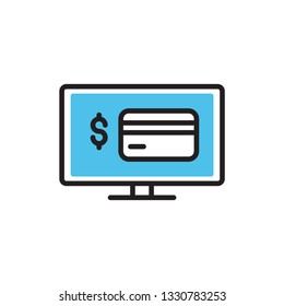 internet banking icon modern style