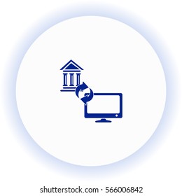 Internet banking  icon. Vector design.