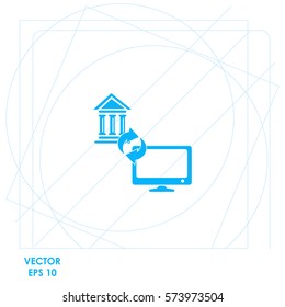Internet banking  icon. Vector design.