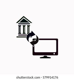 Internet banking  icon. Vector design.
