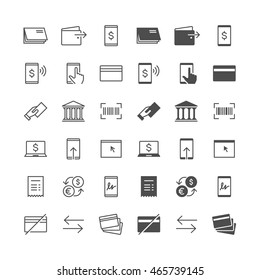 Internet banking icons, included normal and enable state.
