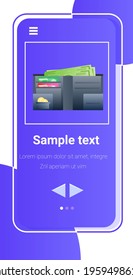 internet banking mobile wallet app successful payment transaction concept vertical