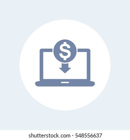 internet banking, payments icon