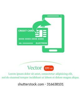 Internet banking vector icon