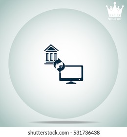 Internet banking  vector illustration.