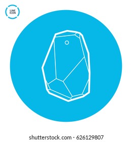 internet beacon and home radar line vector icon 