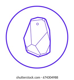 internet beacon and home radar line vector icon 