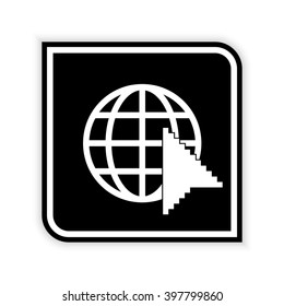 Internet  - black vector icon