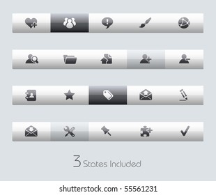 Internet & Blog // Classic Series +++ It includes 3 buttons states in different layers. +++