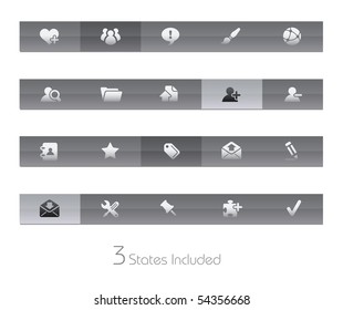 Internet & Blog // Gelbar Series  +++ It includes 3 buttons states in different layers.  +++