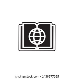 internet, book icon. Simple glyph, flat vector of Book icons for UI and UX, website or mobile application