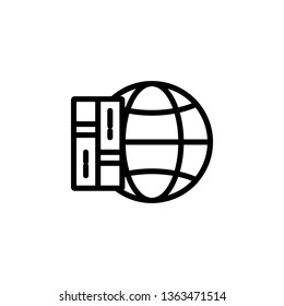 internet, books icon. Simple thin line, outline vector of Book icons for UI and UX, website or mobile application